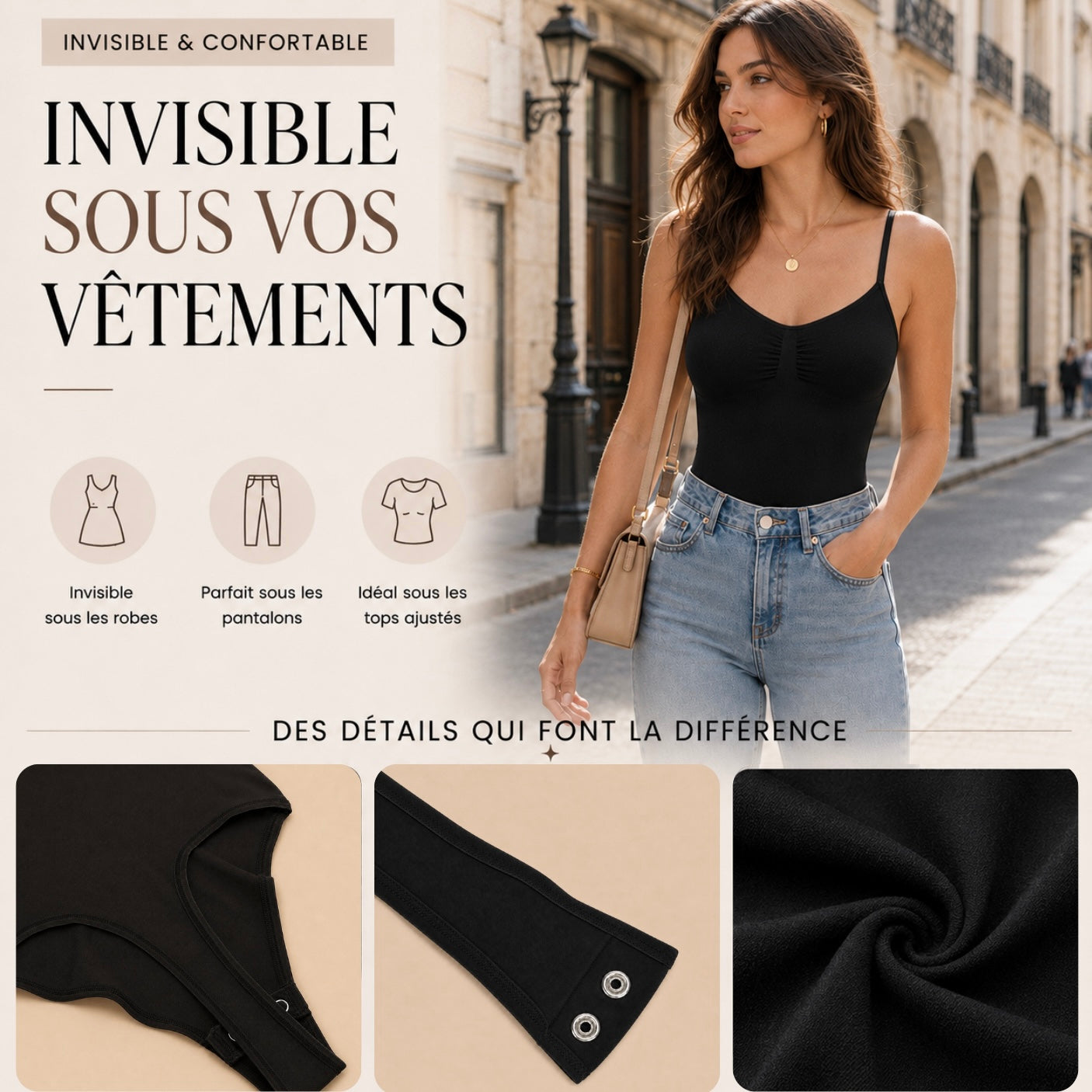 Body Sculptant String - Bretelles Fines & Invisible